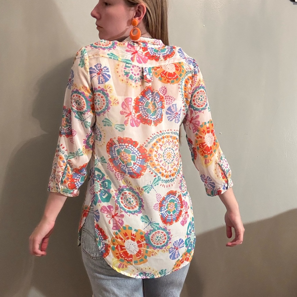 Multi Color Lightweight Blouse - Picture 3 of 10